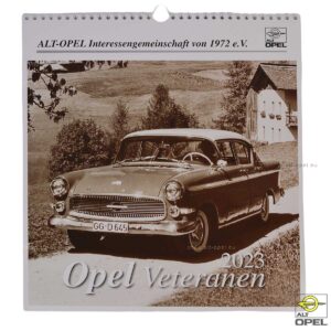 Shop der ALT-Opel IG | Wand-Kalender 2023 „Opel Veteranen“ s/w | shop.alt-opel.eu
