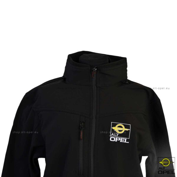 Shop der ALT-Opel IG | Softshelljacke mit Kapuze und eingesticktem Logo | shop.alt-opel.eu