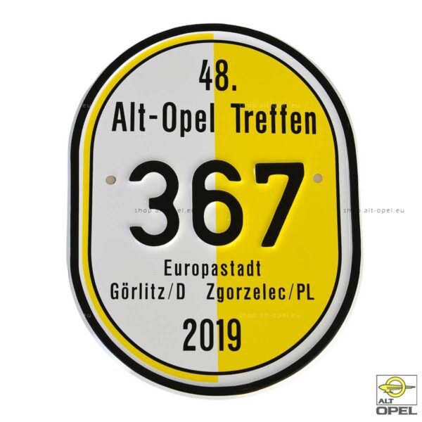 Shop der ALT-Opel IG | Startschild Görlitz 2019 | shop.alt-opel.eu
