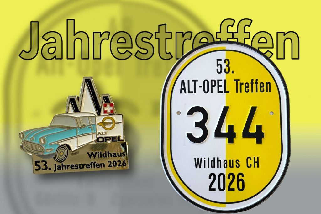 Shop der ALT-OPEL IG | Schild & Pin Jahrestreffen 2026